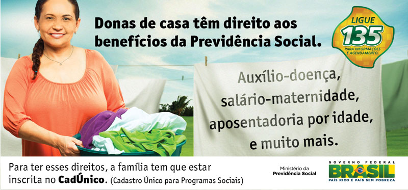 Donas de casa contribuem à Previdência para se aposentar aos 60 anos